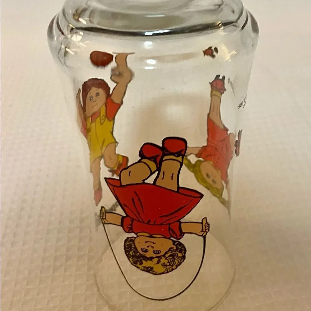 Cabbage Patch Kids Child's Juice Tumbler Drinking Glass Cup Vintage 1984